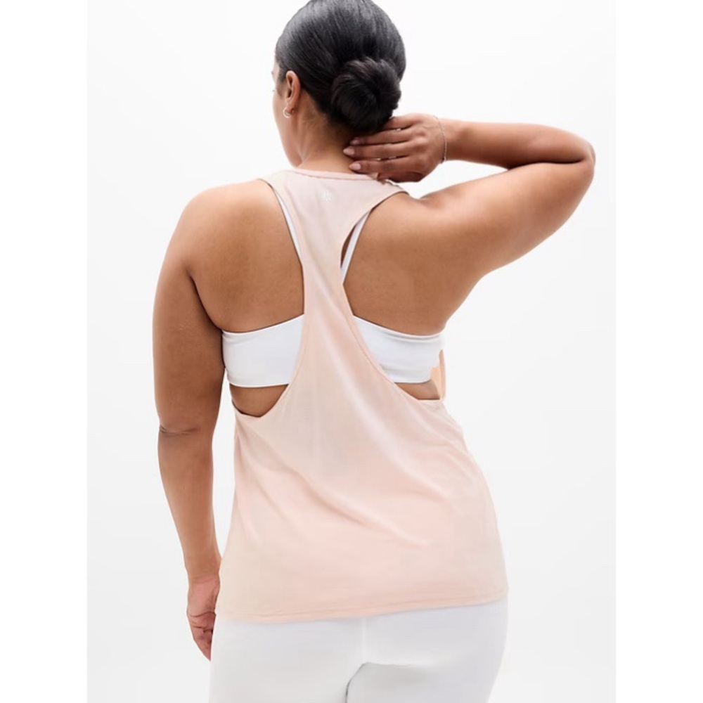NWT! Athleta - With Ease Sport Racerback Tank - Pink Salt - Size Large